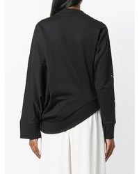 schwarzer Pullover mit einem Rundhalsausschnitt von Y-3