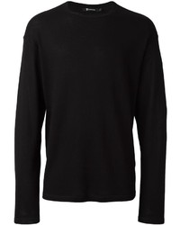 schwarzer Pullover mit einem Rundhalsausschnitt von Alexander Wang
