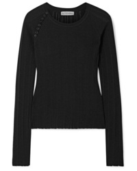 schwarzer Pullover mit einem Rundhalsausschnitt von Altuzarra