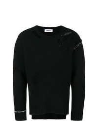 schwarzer Pullover mit einem Rundhalsausschnitt von Ambush