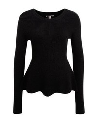 schwarzer Pullover mit einem Rundhalsausschnitt von Anna Field