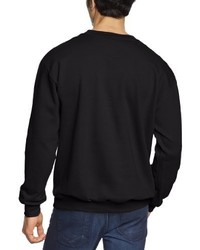 schwarzer Pullover mit einem Rundhalsausschnitt von Anvil