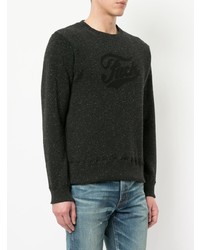 schwarzer Pullover mit einem Rundhalsausschnitt von Hysteric Glamour