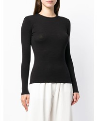 schwarzer Pullover mit einem Rundhalsausschnitt von Max Mara