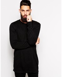 schwarzer Pullover mit einem Rundhalsausschnitt von Asos