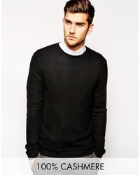 schwarzer Pullover mit einem Rundhalsausschnitt von Asos