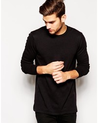 schwarzer Pullover mit einem Rundhalsausschnitt von Asos