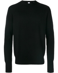 schwarzer Pullover mit einem Rundhalsausschnitt von Aspesi