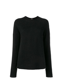 schwarzer Pullover mit einem Rundhalsausschnitt von Aspesi