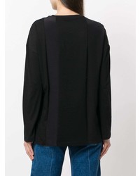 schwarzer Pullover mit einem Rundhalsausschnitt von Stella McCartney