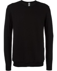 schwarzer Pullover mit einem Rundhalsausschnitt von Bark