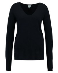 schwarzer Pullover mit einem Rundhalsausschnitt von Bench
