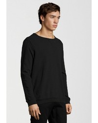 schwarzer Pullover mit einem Rundhalsausschnitt von Better Rich