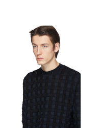 schwarzer Pullover mit einem Rundhalsausschnitt von Jil Sander