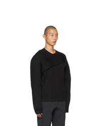 schwarzer Pullover mit einem Rundhalsausschnitt von Bottega Veneta