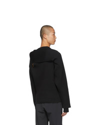 schwarzer Pullover mit einem Rundhalsausschnitt von Bottega Veneta