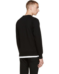 schwarzer Pullover mit einem Rundhalsausschnitt von rag & bone