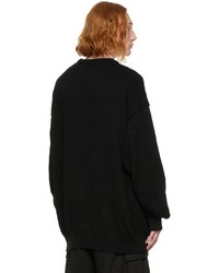 schwarzer Pullover mit einem Rundhalsausschnitt von Balenciaga