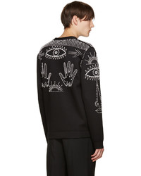 schwarzer Pullover mit einem Rundhalsausschnitt von Valentino