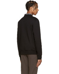 schwarzer Pullover mit einem Rundhalsausschnitt von Acne Studios