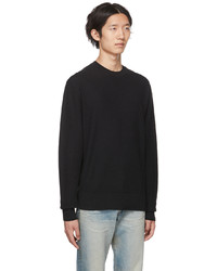 schwarzer Pullover mit einem Rundhalsausschnitt von rag & bone