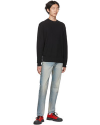 schwarzer Pullover mit einem Rundhalsausschnitt von rag & bone