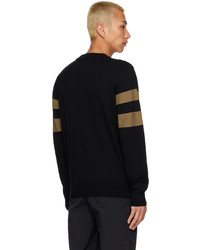 schwarzer Pullover mit einem Rundhalsausschnitt von Fred Perry