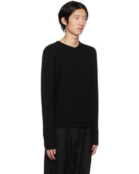 schwarzer Pullover mit einem Rundhalsausschnitt von Engineered Garments