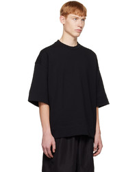 schwarzer Pullover mit einem Rundhalsausschnitt von Jil Sander