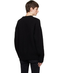 schwarzer Pullover mit einem Rundhalsausschnitt von John Elliott