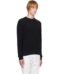 schwarzer Pullover mit einem Rundhalsausschnitt von rag & bone