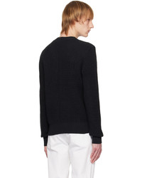 schwarzer Pullover mit einem Rundhalsausschnitt von rag & bone