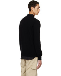 schwarzer Pullover mit einem Rundhalsausschnitt von Comme Des Garcons Play