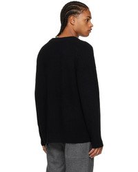 schwarzer Pullover mit einem Rundhalsausschnitt von Helmut Lang