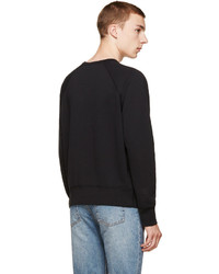 schwarzer Pullover mit einem Rundhalsausschnitt von Acne Studios