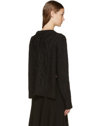 schwarzer Pullover mit einem Rundhalsausschnitt von Isabel Marant