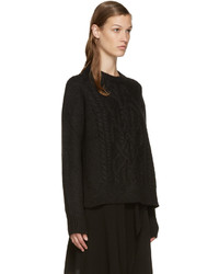 schwarzer Pullover mit einem Rundhalsausschnitt von Isabel Marant