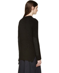 schwarzer Pullover mit einem Rundhalsausschnitt von Rag & Bone