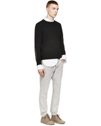 schwarzer Pullover mit einem Rundhalsausschnitt von rag & bone