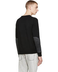 schwarzer Pullover mit einem Rundhalsausschnitt von rag & bone