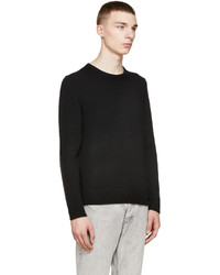 schwarzer Pullover mit einem Rundhalsausschnitt von rag & bone