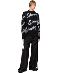 schwarzer Pullover mit einem Rundhalsausschnitt von Givenchy