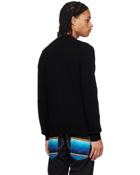 schwarzer Pullover mit einem Rundhalsausschnitt von Comme Des Garcons Play