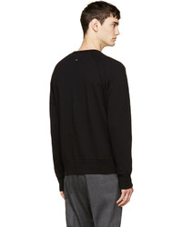 schwarzer Pullover mit einem Rundhalsausschnitt von rag & bone