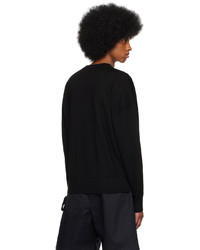 schwarzer Pullover mit einem Rundhalsausschnitt von JW Anderson