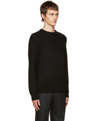 schwarzer Pullover mit einem Rundhalsausschnitt von Acne Studios