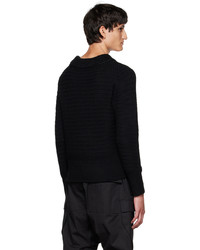 schwarzer Pullover mit einem Rundhalsausschnitt von Craig Green
