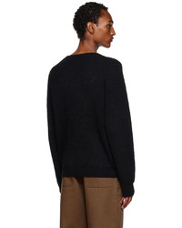 schwarzer Pullover mit einem Rundhalsausschnitt von Jacquemus