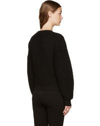 schwarzer Pullover mit einem Rundhalsausschnitt von Emilio Pucci