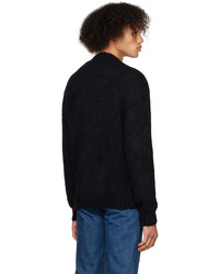 schwarzer Pullover mit einem Rundhalsausschnitt von A.P.C.